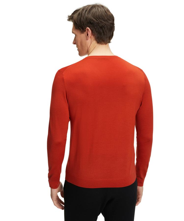 Falke Falke Merino Ultrafine V-Neck Strickpullover Herren - rust (8404) - 0 | SportScheck