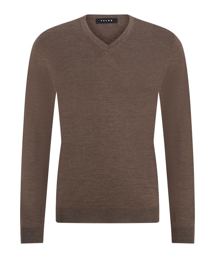 Falke Falke Merino X-Fine V-Neck Strickpullover Herren - bormio mel. (5112) - 0 | SportScheck
