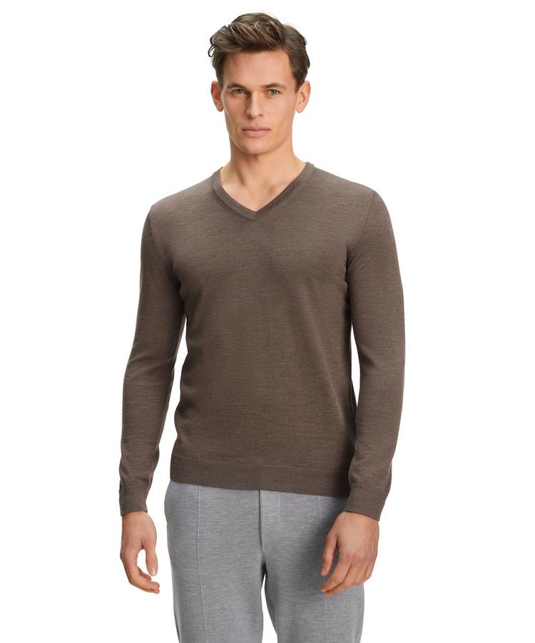 Falke Falke Merino X-Fine V-Neck Strickpullover Herren - bormio mel. (5112) - 0 | SportScheck