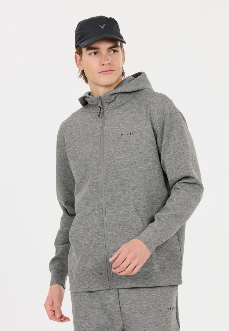 Virtus Virtus Taro V2 Sweatjacke Herren - 1038 Mid Grey Melange - 2 | SportScheck