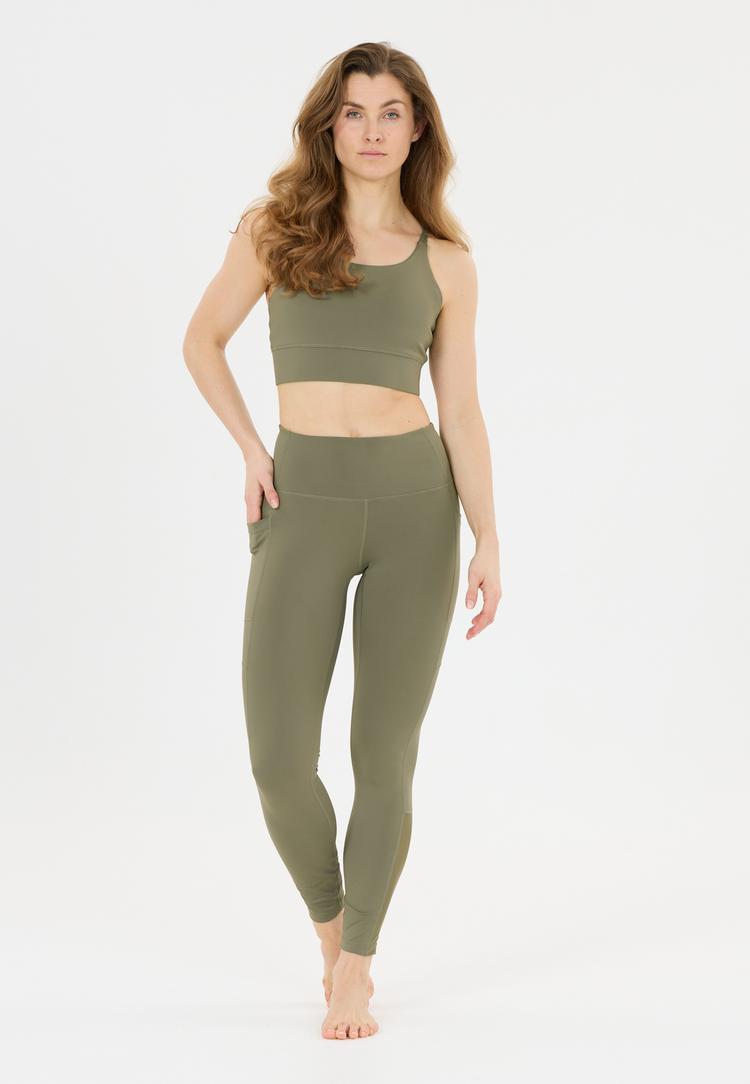 Athlecia Athlecia Elli V2 Tights Damen - 3234 Dusty Olive - 0 | SportScheck