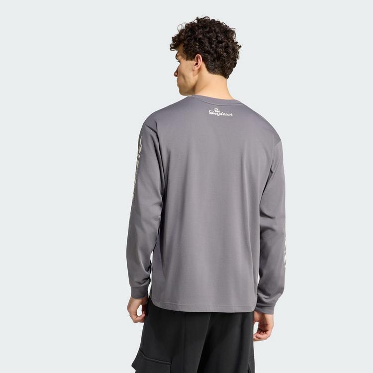adidas adidas MERCEDES-AMG PETRONAS FORMULA 1 TEAM Langarmshirt - Granite / Off White - 1 | SportScheck