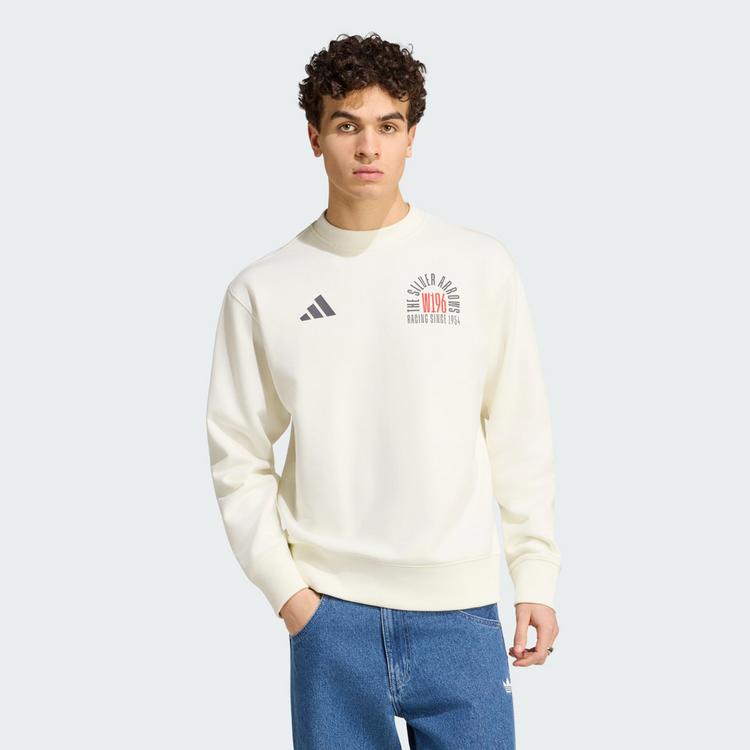 adidas adidas MERCEDES-AMG PETRONAS FORMULA 1 TEAM Sweatshirt Herren - Off White / Granite - 0 | SportScheck