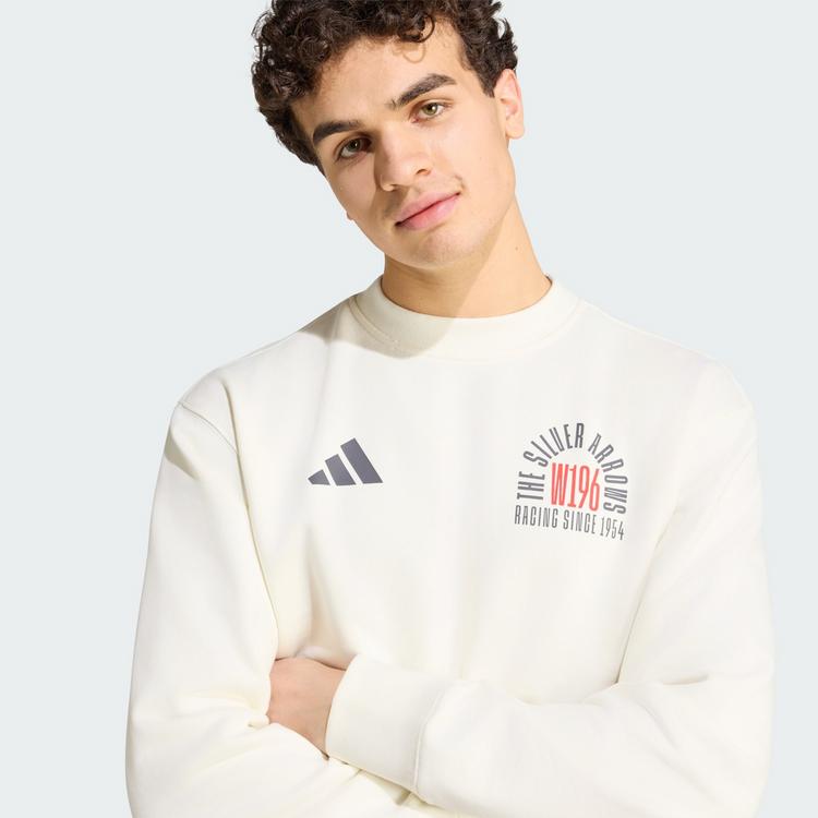 adidas adidas MERCEDES-AMG PETRONAS FORMULA 1 TEAM Sweatshirt Herren - Off White / Granite - 0 | SportScheck