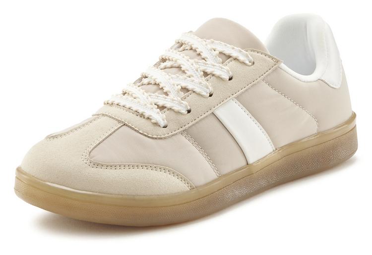 Lascana Lascana Sneaker Sneaker Damen - beige/wei&szlig; - 0 | SportScheck