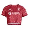 adidas FC Liverpool 26/27 Heimtrikot, k&uuml;rzer Croptop Damen - Active Maroon