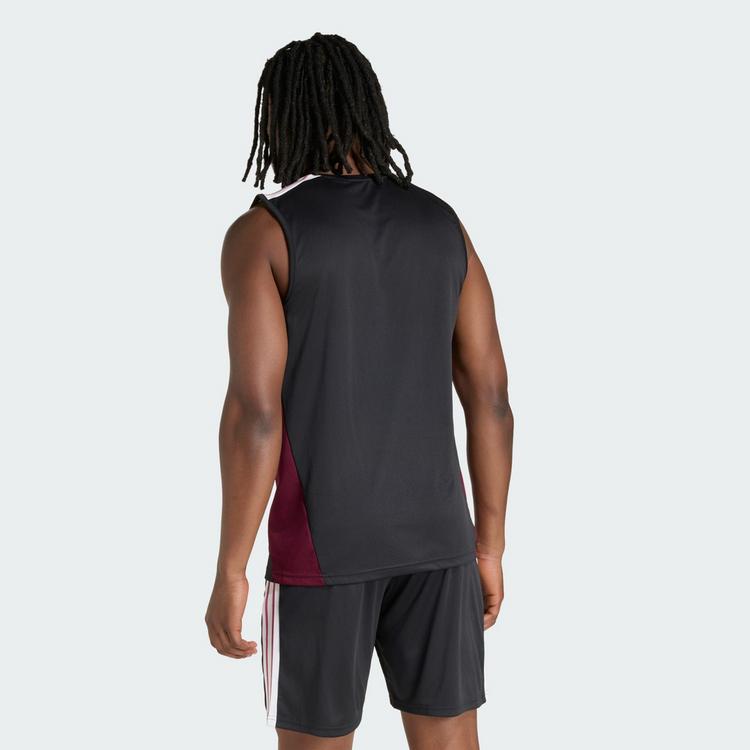 adidas adidas All Blacks Singlet Funktionstank Herren - All Black / Maroon - 1 | SportScheck