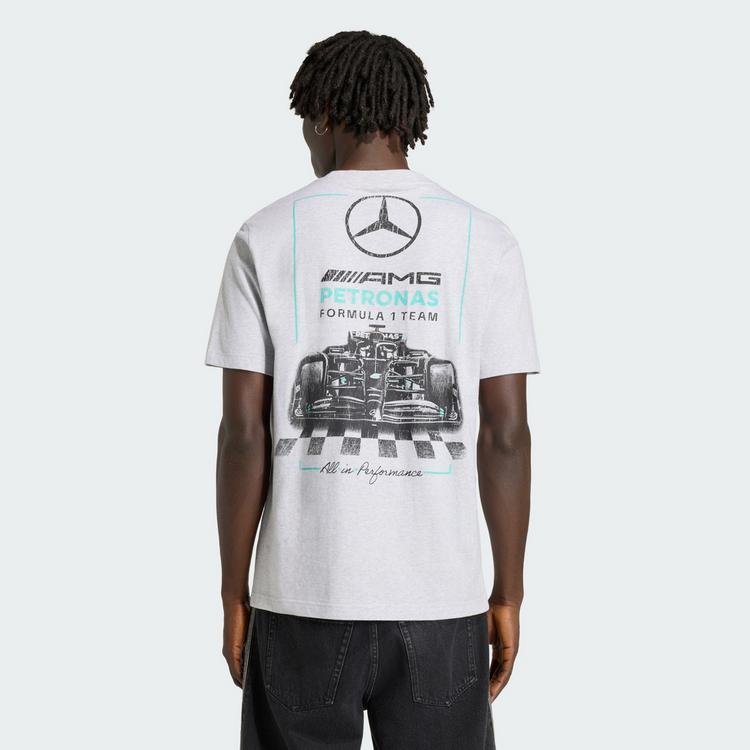 adidas adidas MERCEDES-AMG PETRONAS FORMULA 1 TEAM Funktionstop Herren - Light Grey Heather - 1 | SportScheck