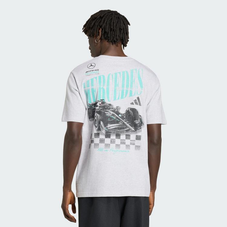 adidas adidas MERCEDES &ndash; AMG PETRONAS FORMULA 1 TEAM Funktionstop Herren - Light Grey Heather - 1 | SportScheck