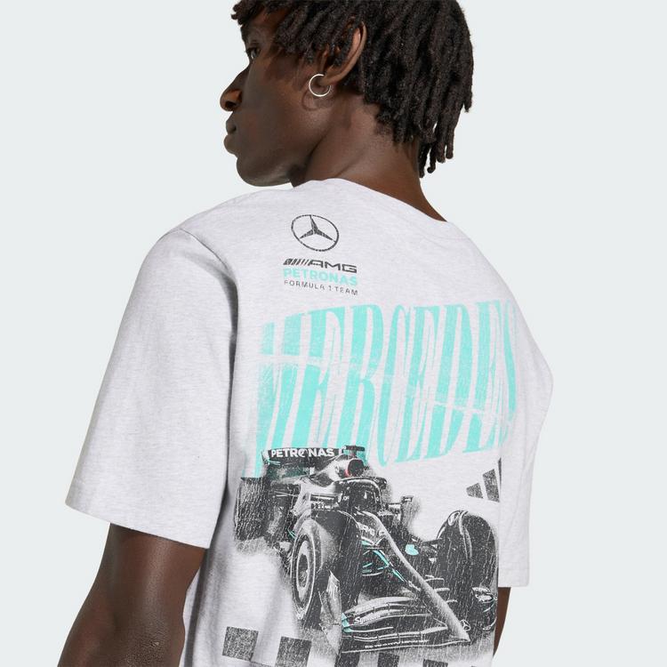 adidas adidas MERCEDES &ndash; AMG PETRONAS FORMULA 1 TEAM Funktionstop Herren - Light Grey Heather - 1 | SportScheck