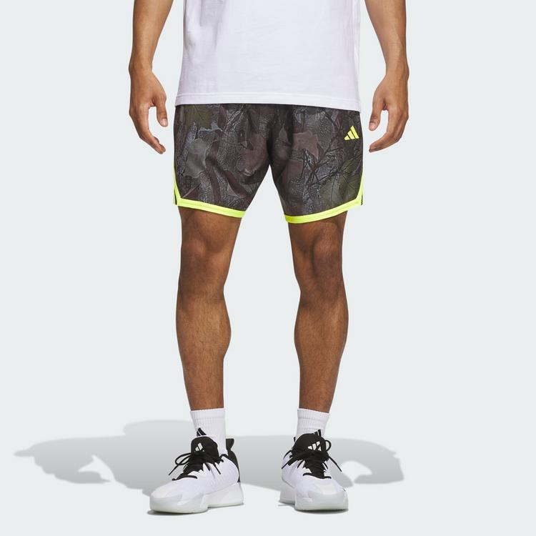 adidas adidas ADIDAS CRAZY LITE CAMO SHORTS, Funktionsshorts Herren - Black / Solar Lemon - 0 | SportScheck