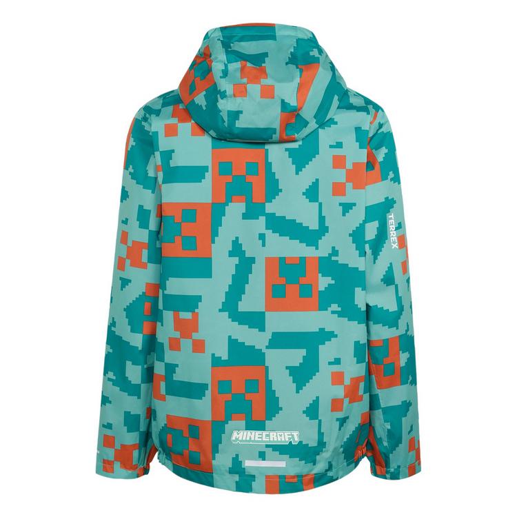 adidas adidas Adidas Minecraft Terrex 2 Layer Regenjacke Kinder - St Fade Ocean / Equipment Green / Fox Orange - 0 | SportScheck