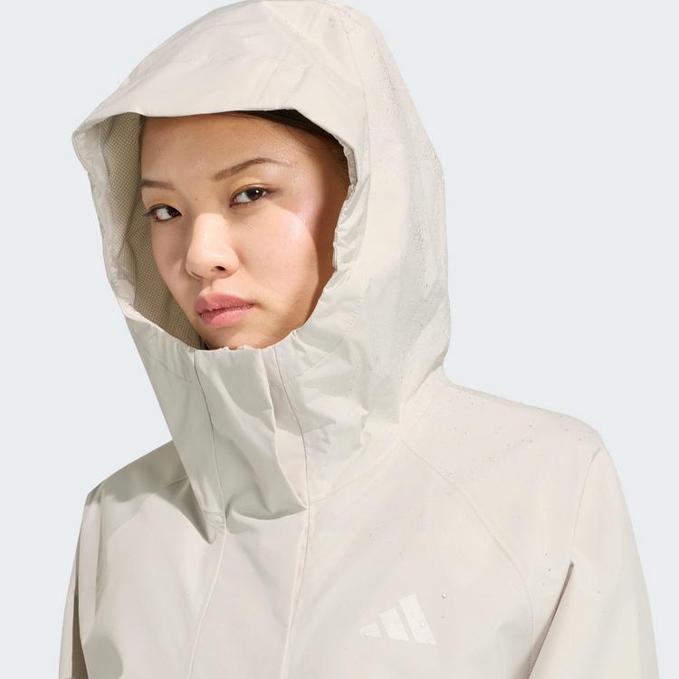 adidas adidas ESSENTIALS RAIN PARKA Regenjacke Damen - Beige - 1 | SportScheck