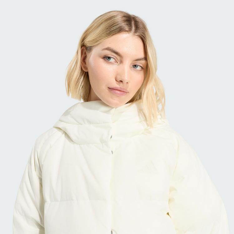 adidas adidas HELIONIC PUFFER DAUNENJACKE, KAPUZE Daunenjacke Damen - Off White - 0 | SportScheck