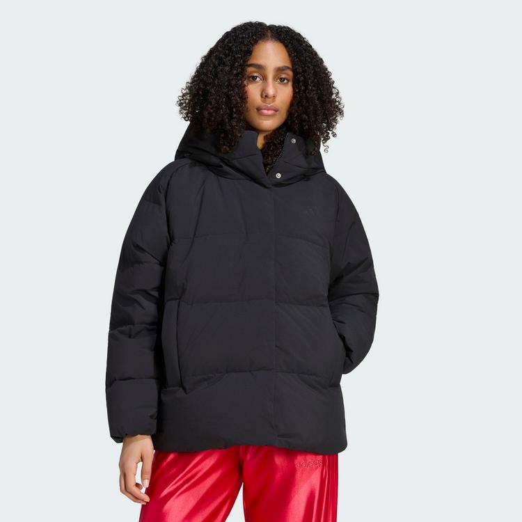 adidas adidas HELIONIC PUFFER DAUNENJACKE, KAPUZE Daunenjacke Damen - Black - 0 | SportScheck