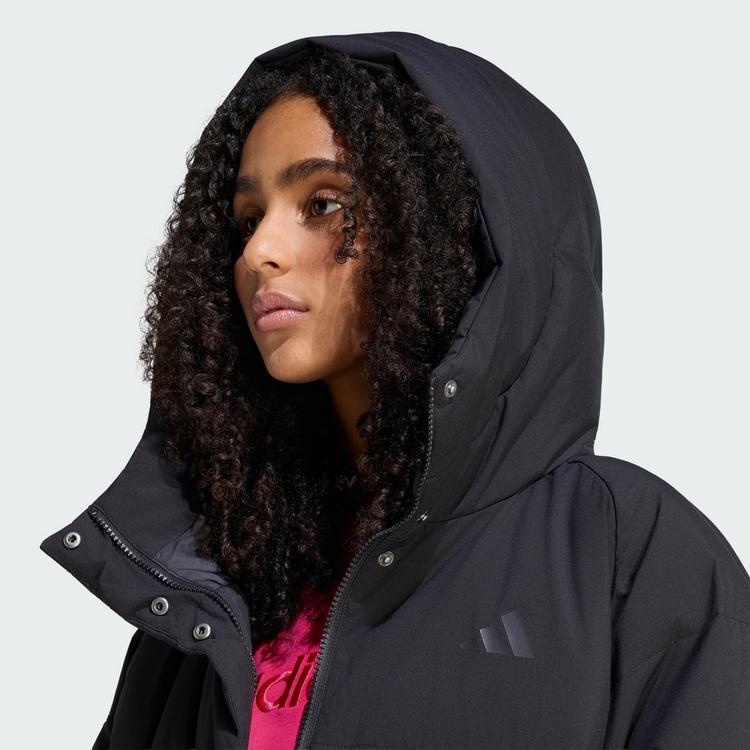 adidas adidas HELIONIC PUFFER DAUNENJACKE, KAPUZE Daunenjacke Damen - Black - 0 | SportScheck