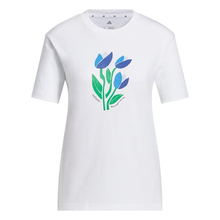 adidas adidas BLOOM AT YOUR OWN PACE GRAFIK T-SHIRT T-Shirt Damen - White - 0 | SportScheck