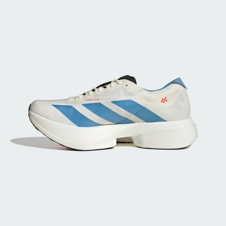 adidas adidas ADIZERO ADIOS PRO 4 LAUFSCHUH Laufschuhe Herren - Off White / Light Blue / Bright Red - 5 | SportScheck