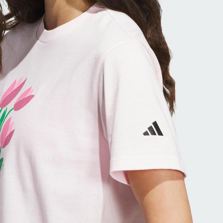 adidas adidas BLOOM AT YOUR OWN PACE GRAFIK T-SHIRT T-Shirt Damen - Distilled Pink - 1 | SportScheck