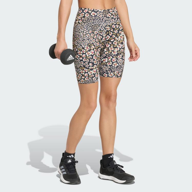 adidas adidas ADIDAS x FARM RIO BIKE SHORTS Fahrradshorts Damen - Black / Chalk White / Multicolor - 0 | SportScheck
