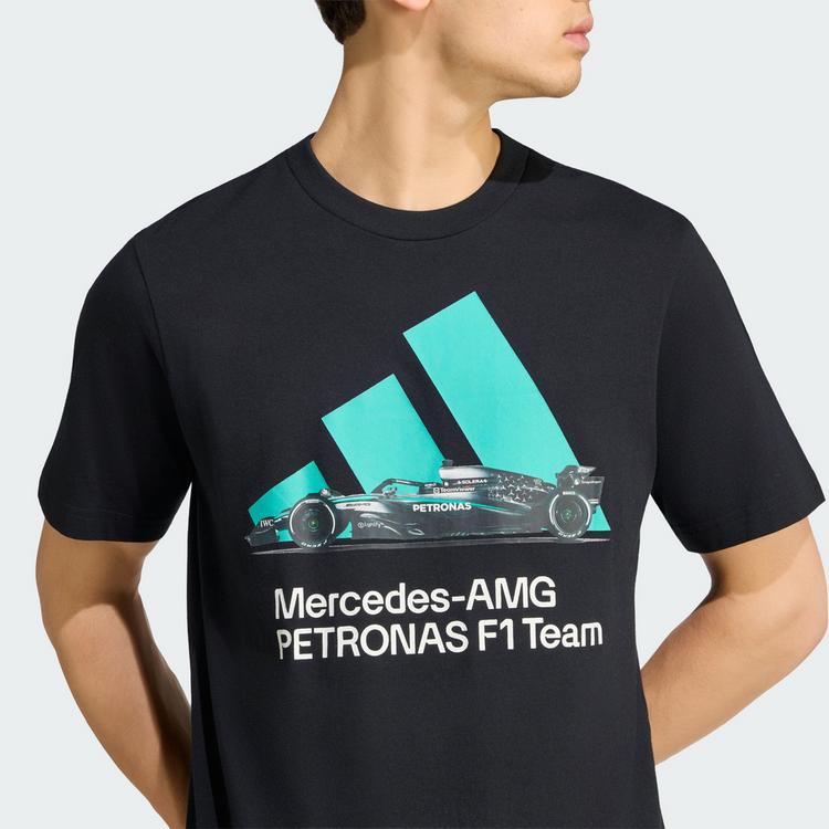 adidas adidas MERCEDES - AMG PETRONAS FORMULA 1 TEAM Printshirt Herren - Black / Semi Mint Rush - 0 | SportScheck