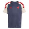 adidas Frankreich Rugby Kids Performance Trikot Funktionsshirt Kinder - Shadow Navy / Cream White