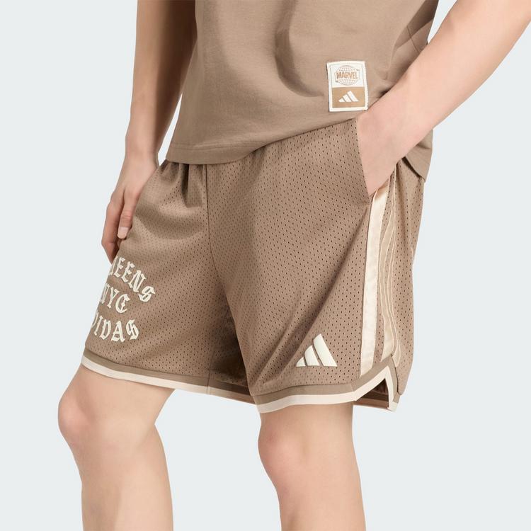 adidas adidas adidas MARVEL SPIDER-MAN Shorts, Mesh Shorts Herren - Khaki Six - 0 | SportScheck