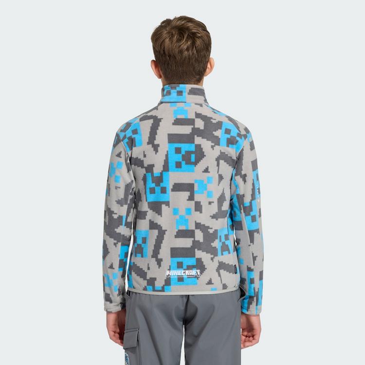 adidas adidas adidas Minecraft Terrex CLIMAWARM Fleecejacke Kinder - Mgh Solid Grey / Grey Five / Semi Blue Burst - 1 | SportScheck