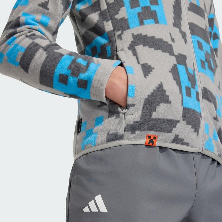 adidas adidas adidas Minecraft Terrex CLIMAWARM Fleecejacke Kinder - Mgh Solid Grey / Grey Five / Semi Blue Burst - 1 | SportScheck
