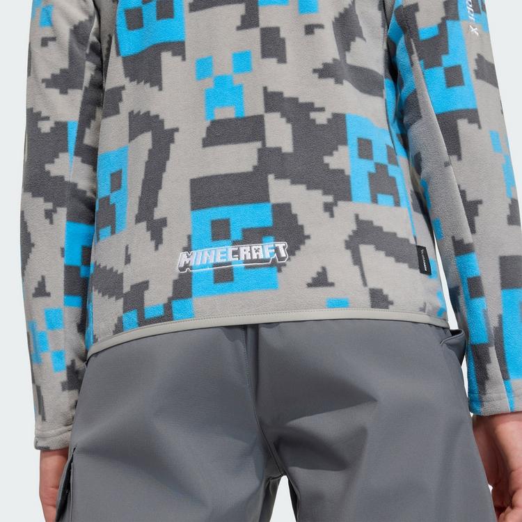 adidas adidas adidas Minecraft Terrex CLIMAWARM Fleecejacke Kinder - Mgh Solid Grey / Grey Five / Semi Blue Burst - 2 | SportScheck