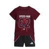 adidas ADIDAS MARVEL SPIDER-MAN SET, T-SHIRT Trainingsanzug Kinder - Maroon / Black