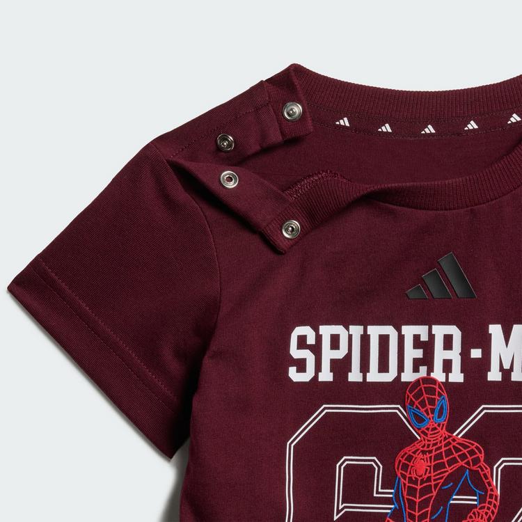 adidas adidas ADIDAS MARVEL SPIDER-MAN SET, T-SHIRT Trainingsanzug Kinder - Maroon / Black - 0 | SportScheck