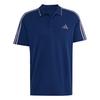 adidas Essentials 3-Streifen Pikee-Poloshirt T-Shirt Herren - Team Navy Blue 2 / White