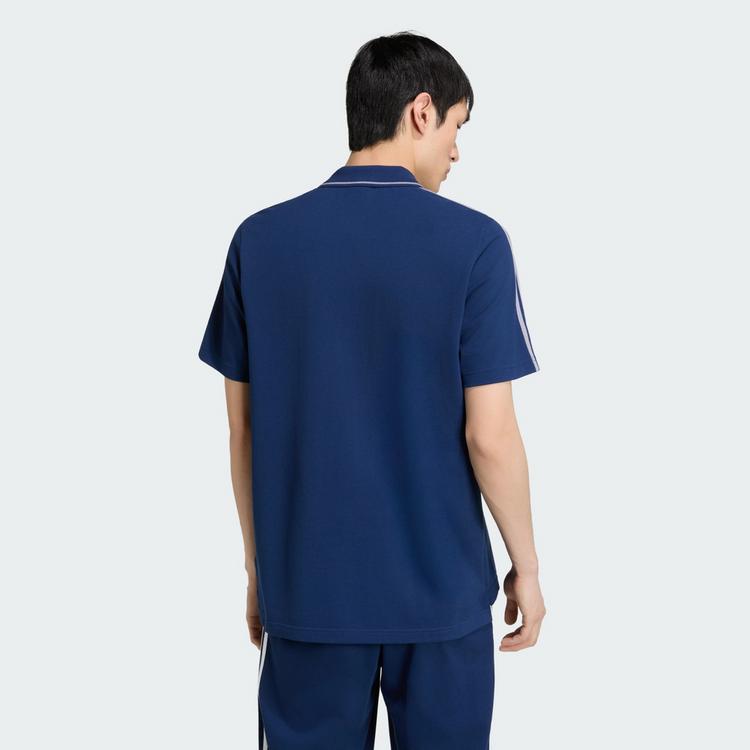 adidas adidas Essentials 3-Streifen Pikee-Poloshirt T-Shirt Herren - Team Navy Blue 2 / White - 1 | SportScheck