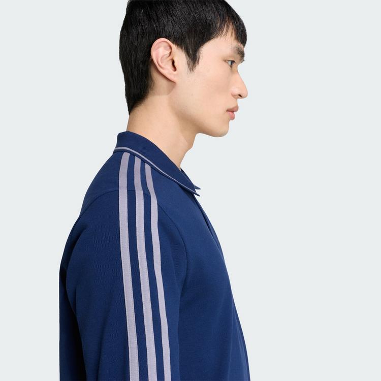 adidas adidas Essentials 3-Streifen Pikee-Poloshirt T-Shirt Herren - Team Navy Blue 2 / White - 1 | SportScheck