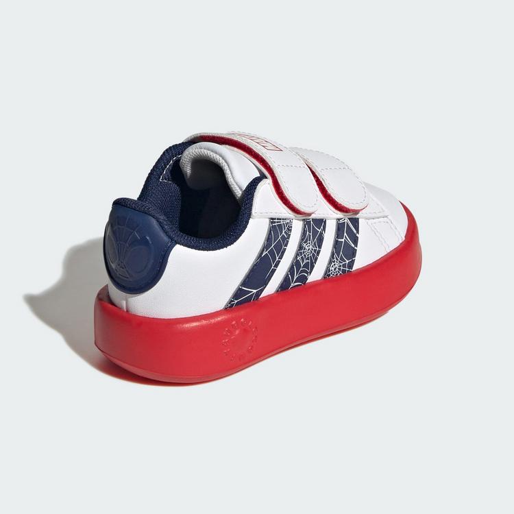 adidas adidas ADIDAS MARVEL SPIDER-MAN GRAND COURT Sneaker Kinder - Cloud White / Dark Blue / Pure Ruby - 4 | SportScheck