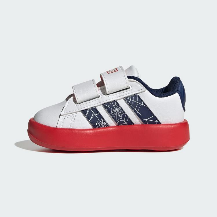 adidas adidas ADIDAS MARVEL SPIDER-MAN GRAND COURT Sneaker Kinder - Cloud White / Dark Blue / Pure Ruby - 5 | SportScheck