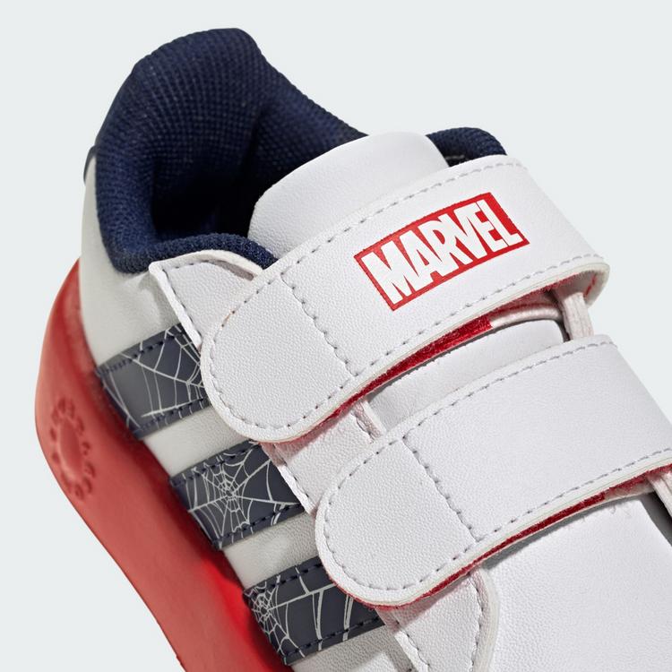 adidas adidas ADIDAS MARVEL SPIDER-MAN GRAND COURT Sneaker Kinder - Cloud White / Dark Blue / Pure Ruby - 7 | SportScheck