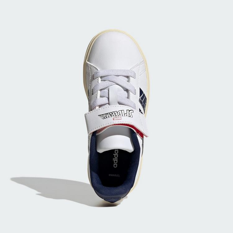 adidas adidas ADIDAS MARVEL SPIDER-MAN GRAND COURT Sneaker Kinder - Cloud White / Dark Blue / Warm Vanilla - 1 | SportScheck