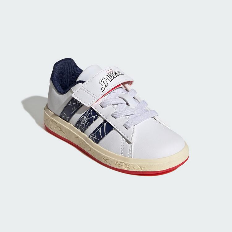 adidas adidas ADIDAS MARVEL SPIDER-MAN GRAND COURT Sneaker Kinder - Cloud White / Dark Blue / Warm Vanilla - 3 | SportScheck