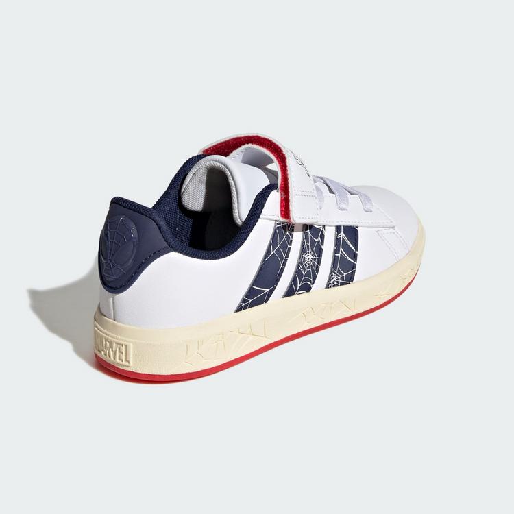 adidas adidas ADIDAS MARVEL SPIDER-MAN GRAND COURT Sneaker Kinder - Cloud White / Dark Blue / Warm Vanilla - 4 | SportScheck