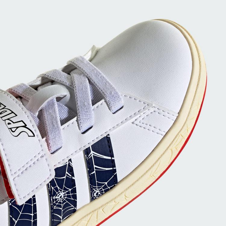 adidas adidas ADIDAS MARVEL SPIDER-MAN GRAND COURT Sneaker Kinder - Cloud White / Dark Blue / Warm Vanilla - 7 | SportScheck