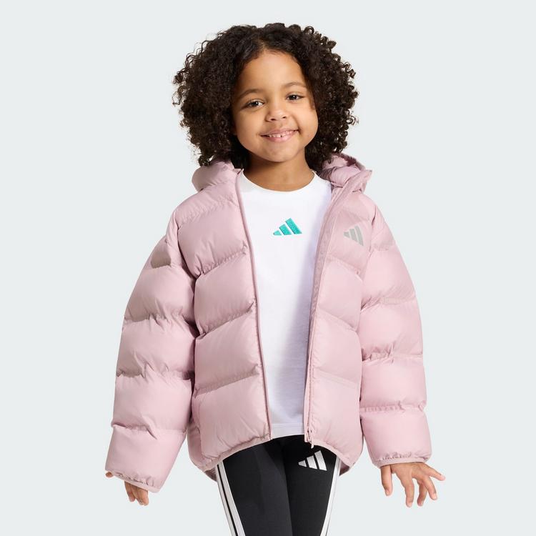 adidas adidas JACKE, KUNSTDAUNEN Trainingsjacke Kinder - Dual Lilac / Reflective Silver - 0 | SportScheck