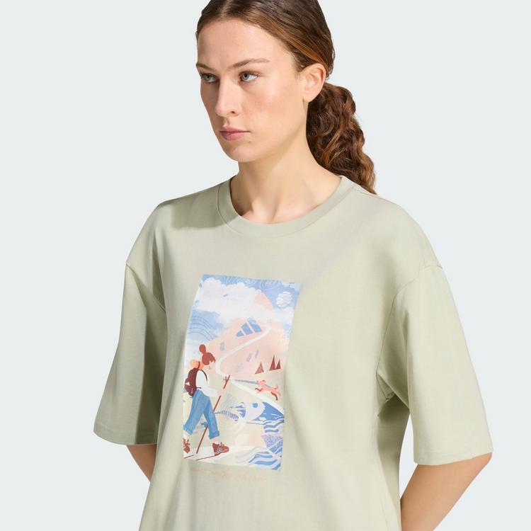 adidas adidas TERREX SECRET PATHS AHEAD T-SHIRT, Funktionsshirt Damen - Halo Green - 0 | SportScheck