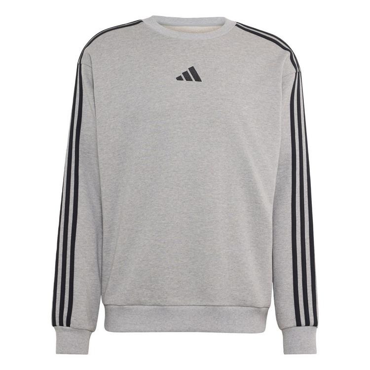 adidas adidas Essentials 3-Streifen French Terry Sweatshirt Herren - Medium Grey Heather / White - 0 | SportScheck