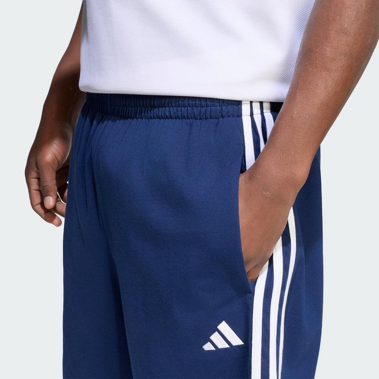 adidas adidas Essentials 3-Streifen Single Jersey Shorts Herren - Team Navy Blue 2 / White - 0 | SportScheck