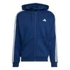 adidas Essentials 3-Streifen French Terry Hoodie Herren - Team Navy Blue 2 / White