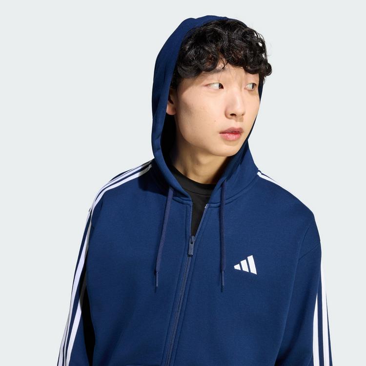 adidas adidas Essentials 3-Streifen French Terry Hoodie Herren - Team Navy Blue 2 / White - 0 | SportScheck