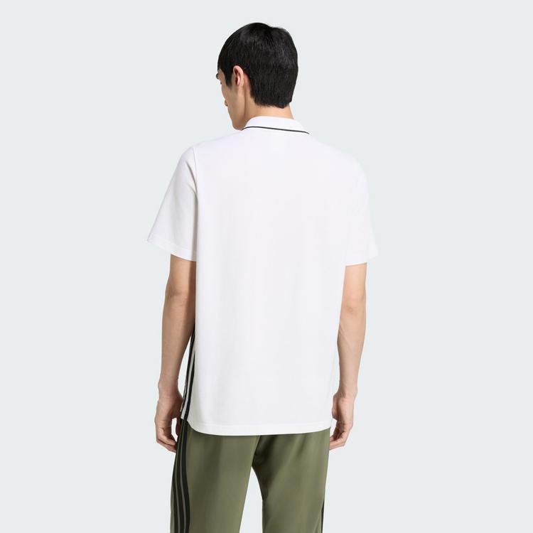 adidas adidas Essentials 3-Streifen Pikee-Poloshirt T-Shirt Herren - White / Black - 1 | SportScheck