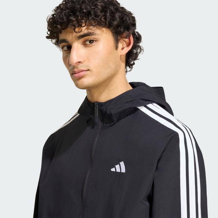 adidas adidas Essentials 3-Streifen Woven Windbreaker Windbreaker Herren - Black / White - 0 | SportScheck